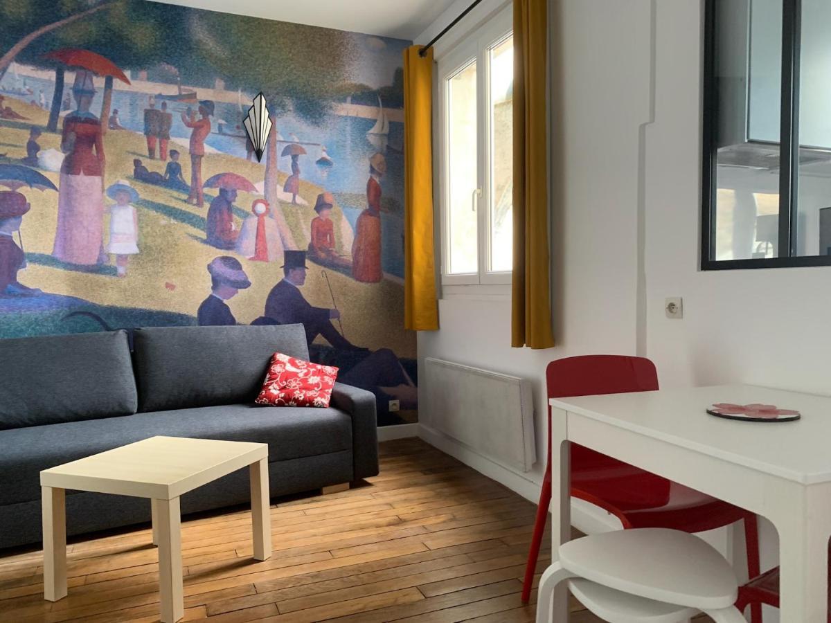 Studio Perfect For 2 Adults And 1 Kid, And Up To 2 Kids - Jourdain 20E, 25Mn To Louvre Via Line M11 Париж Екстериор снимка
